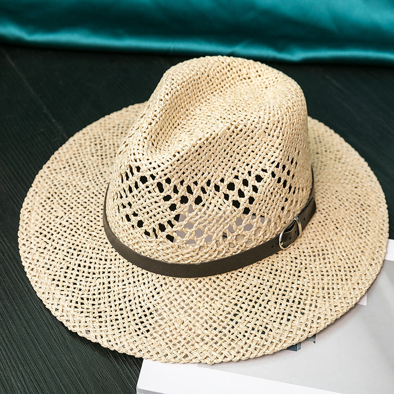 Italian Fedora Hats Men's Summer Sun-Proof Ventilation Cap Women's Fashion