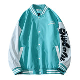 Jock Jacket Harajuku Style College Couple Jacket Spring and Autumn Men's and Women's Stand Collar Baseball Uniform Coat