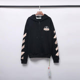 Printed Cotton Sweater Zipper Coat Owt hoodie