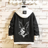 Comic Denim Jacket Men's and Women's Fashion Denim Jacket Top