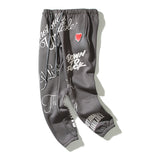 Kanye West Sunday Service Pant EU Heart Vintage Distressed Puff Print Sweatpants