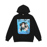 Mens Fall Outfits Sweater Men's Graffiti Hooded Loose Oversize Couple Vintage