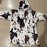 Hoodies Blankets Velvet Padded Thickened Sweater Five-Pointed Star Pocket Sweatshirt