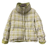 Women Winter Coats Puffer Jacket Down Coat Winter Plaid Stand-up Collar Down Jacket Female Thick White Duck Down