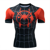 Marvel T Shirt Tight Men's Sports Fitness 3D Men's Clothing