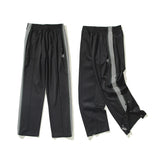 Kanye West Sunday Service Pant Butterfly Embroidered Side Striped Breasted Straight-Leg Trousers