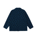 Men's Casual Suit Man Blzer Vintage Butterfly Print Blazer Men's Dark Style Loose Lapels Jacket Small Suit
