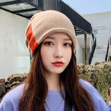 Women Winter Hats Autumn and Winter Women's Fashionable Stylish Earmuffs Fleece-Lined