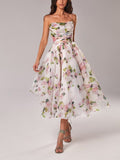 Bridesmaid Dress Summer Tube Top Sleeveless Large Swing Dress