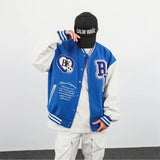 Skeleton Varsity Jacket Embroidery Stitching Baseball Uniform Men Spring and Autumn Jacket