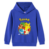 Children Pokemon Pikachu Hoodie Spring and Autumn Cotton Hooded Sweater