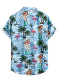 Men Hawaii Shirts Short Sleeve Shirt Casual Men's Shirt Men's Clothing