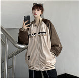 Cream Color Varsity Jacket Embroidered Baseball Uniform