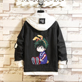 Comic Denim Jacket Men's and Women's Fashion Denim Jacket Top
