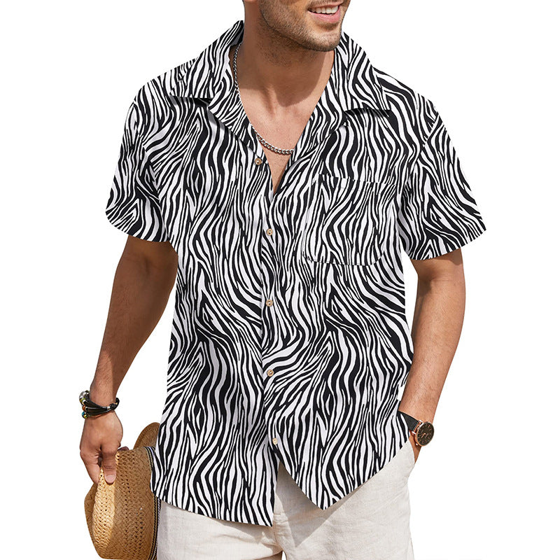 Men Beach T Shirts Men's Shirt Summer Loose T-shirt