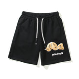 Palm Angels Shorts Broken Bear Embroidered Casual Shorts Men Sports Beach