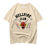 Stranger Things Hellfire Club T Shirt T-Shirt Stylish Loose Short Sleeve