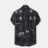 Men Hawaii Shirts Spring and Summer Men's Casual Loose Shirt