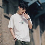 Men T-shirt Summer Cotton Short Sleeve T-shirt Men's Loose Casual