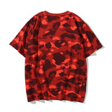 Shark Print T Shirt Summer Camouflage Short Sleeve T-Shirt