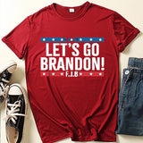 Let'S Go Brandon T Shirt Short Sleeve Men'S And Women'S T-Shirt Top