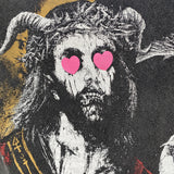 Saint Michael T Shirt Love Satan Limited Vintage Distressed Short Sleeve T-shirt