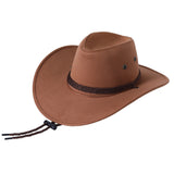 Cowboy Hats Suede Sun Hat Men's Riding Hat Big Brim Cowboy Hat