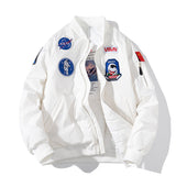 NASA Varsity Jacket Casual Coat Men's and Women's Embroidered Loose Autumn and Winter
