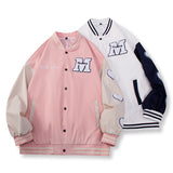 Jock Jacket Men's Coat Loose Baseball Uniform Raccoon Jacket Embroidered Couple