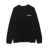 Fog Fear of God Essentials T Shirt Double Line Floral Long Sleeve High Street Loose Couple Bottoming Shirt Men