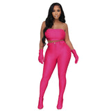 Music Festivals Rave Outfits Girls Tops Summer Women's Fashion Straight Casual Trousers