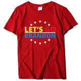 Let's Go Brandon T Shirt Printed Short-Sleeved T-shirt Women's Loose Cotton Top