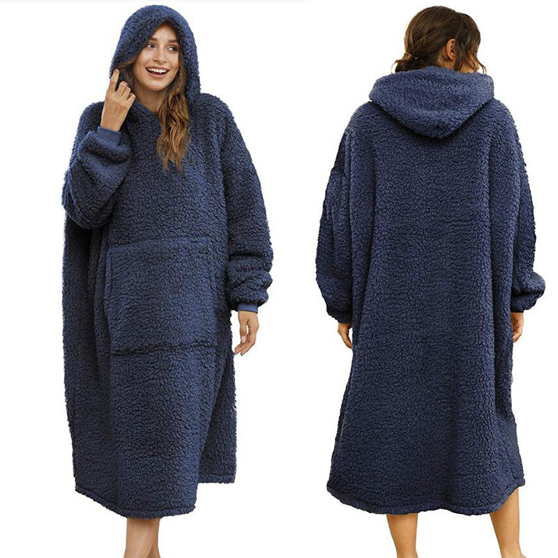 Hoodies Blankets Large Pocket Hoodie Lambswool Sherpa Blanket