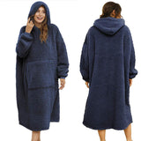 Hoodies Blankets Large Pocket Hoodie Lambswool Sherpa Blanket