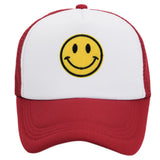Smiley Face Cap Sponge Smiley Face Simple Casquette
