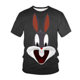 Bugs Bunny Shirt Summer Crew Neck T-shirt Short Sleeves