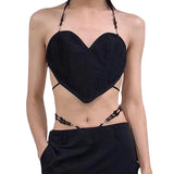 Music Festivals Rave Outfits Girls Tops Spring and Summer Women's Clothing Sexy Exposed Navel