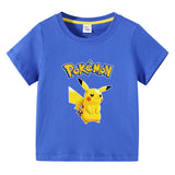 Children Pokemon Pikachu T Shirt Children Summer Clothing Short Sleeve T-shirt