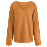 Women 'S Fall Outfits Knitwear Autumn And Winter V-neck Long Sleeve Sweater For Women