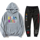 Travis Scott Astroworld Hoodie & Pant 2 Piece Set Men's and Women's Sweater Casual