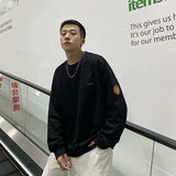 Men Sweatshirts Sweater Men's round Neck Spring and Autumn Loose Boys