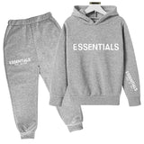 Kids Fog Fear of God Essentials Hoodie & Pants 2 Piece Set
