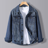 Paisley Denim Jacket Autumn Men's Denim Coat Jacket