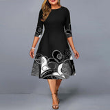 Nina Parker Black Dress plus Size Dress Long Sleeve