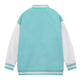 Bone Varsity Jacket Vintage Baseball Uniform Casual Loose Men's Jacket Autumn