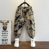 Toddler Boys Pants Boys Spring Children Camouflage Cargo Pants Leisure