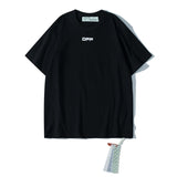 Summer off Ow Back Printed Short Sleeve T-shirt t shirt