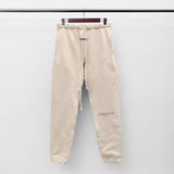 Fog Fear of God Essentials Pant Double Line Letter Reflective Trousers Fleece-Lined High Street Sweatpants