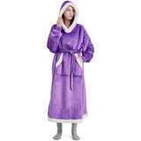 Hoodies Blankets Casual Solid Color Lazy Blanket Pajamas