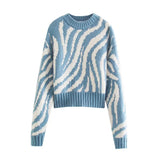 Preppy Aesthetic Sweater Autumn and Winter Women's Loose round Neck Knitwear Sweater